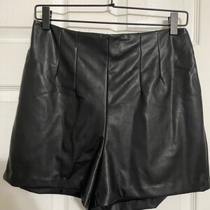 Express faux leather shorts